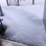 屋上積雪30cm、雪かき再び